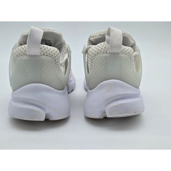 Nike Air Presto Triple White Mesh 844766-100-Size 3 Kids - Picture 5 of 8